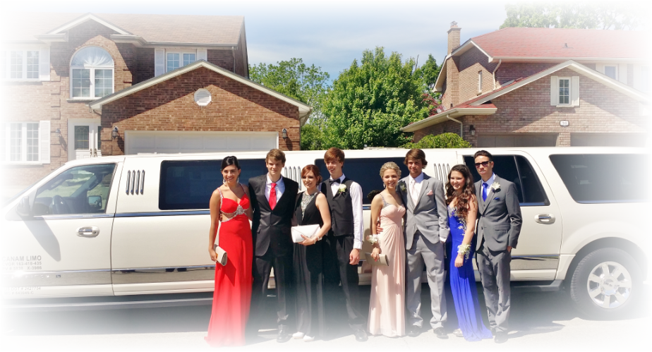 Prom Limousine - Limousine (924x499), Png Download