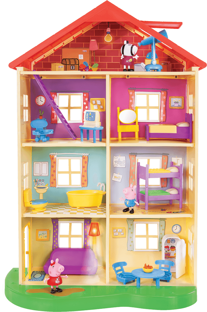 Peppa Pig's Lights N' Sounds Family Home From Jazwares - Peppa Pig Lights And Sounds Family Home (716x1080), Png Download