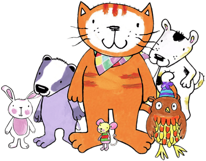 Poppy Cat And Friends - Poppy Cat (800x745), Png Download