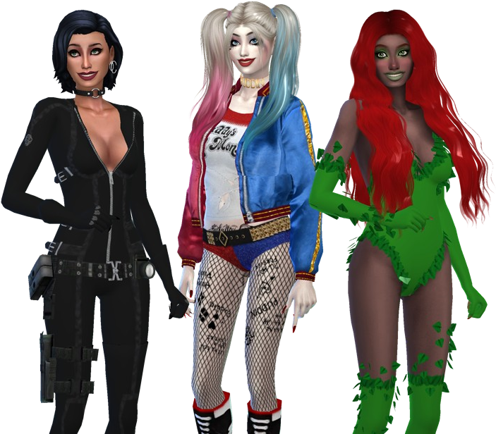 Sims 4i'm New To Cc And Detailed Cas Processes But - Sims 4 Gotham Sirens (1000x667), Png Download
