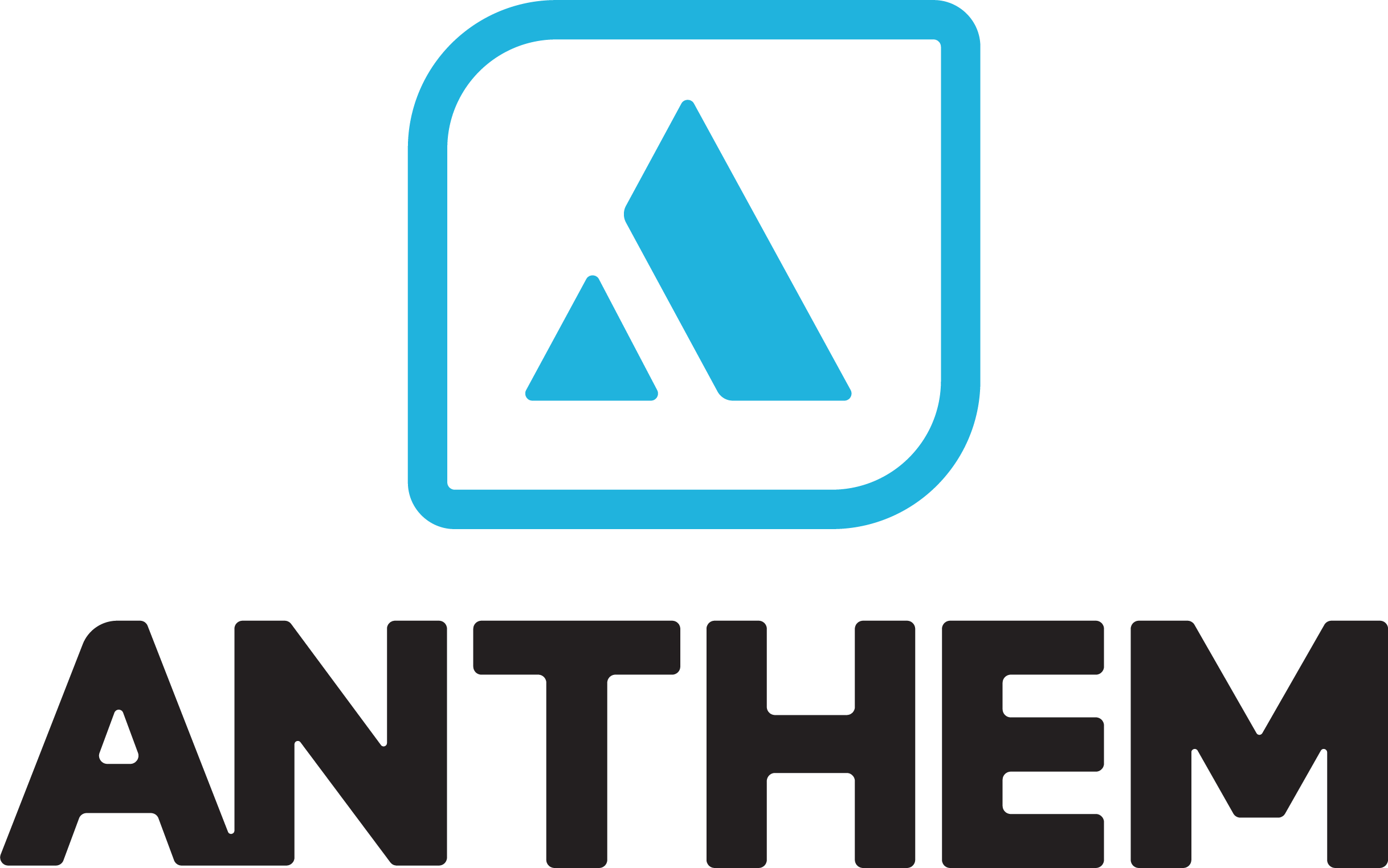 Anthem Center Justified Logos - Sign (2436x1524), Png Download