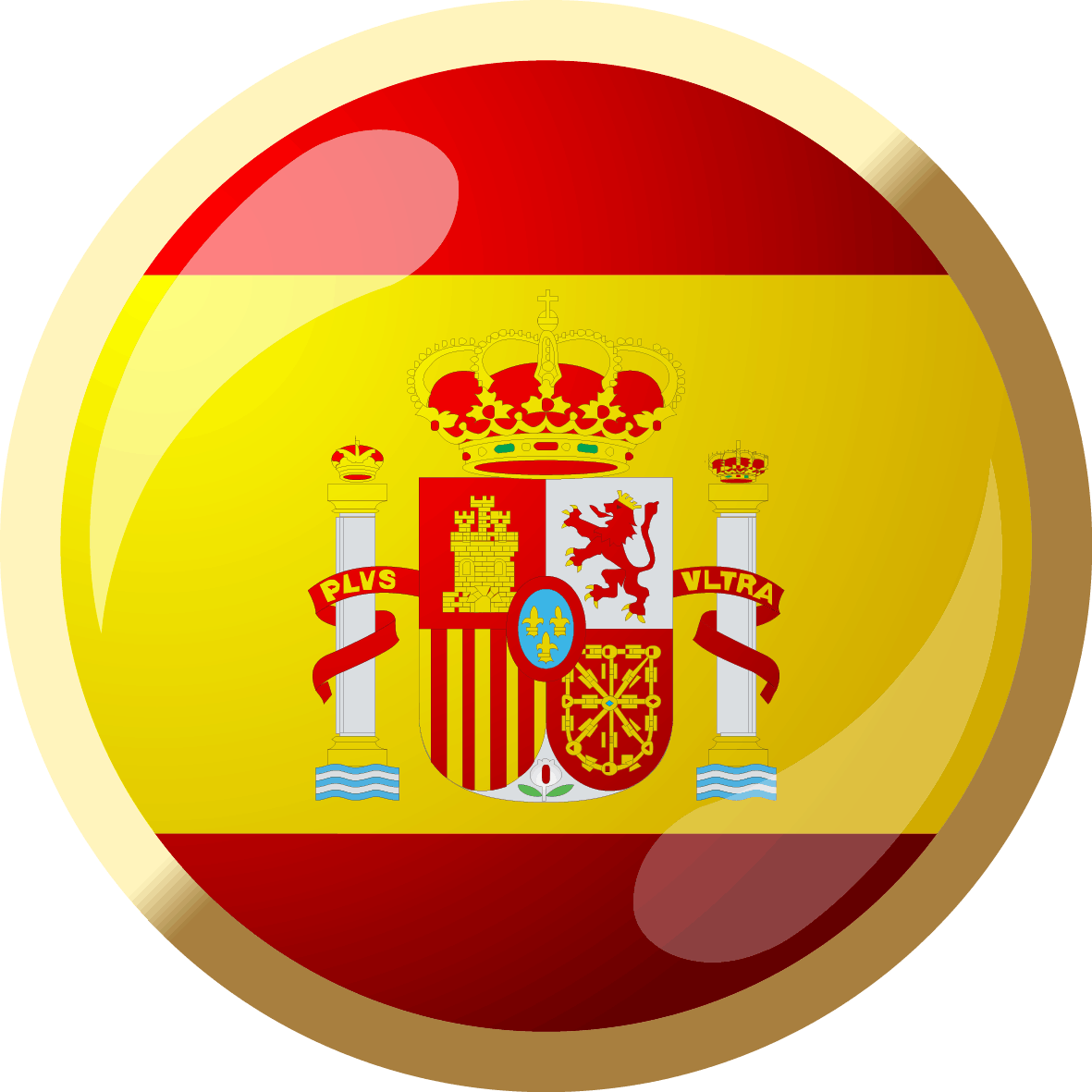 Spain - Spain Flag (1181x1181), Png Download