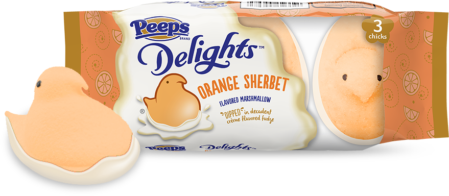 Orangesherbet - Peeps (1008x538), Png Download