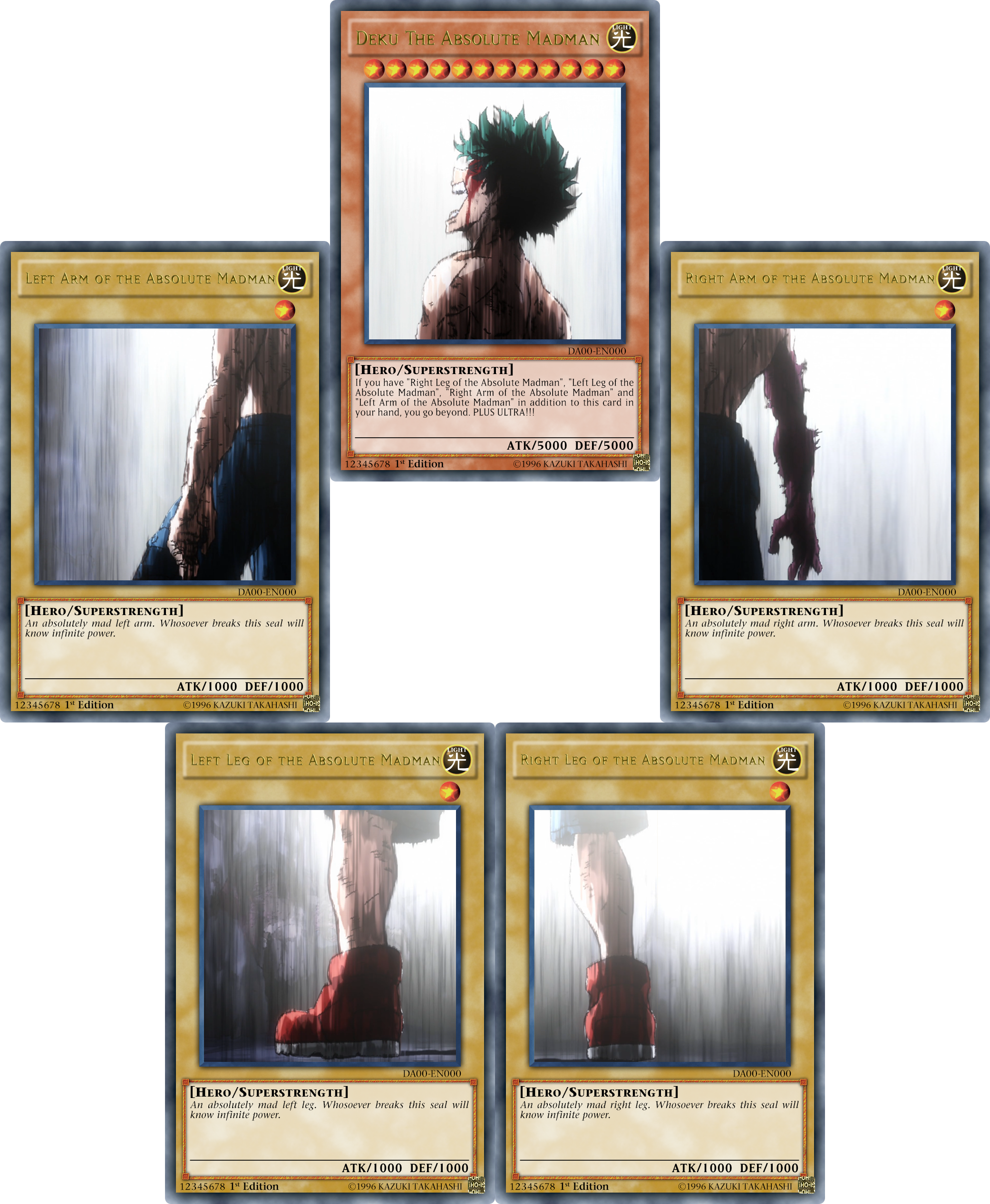 Deku The Absolute Madman Igh Igh Left Arm Of The Absolute - Picture Frame (2082x2533), Png Download