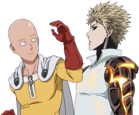 Transparent Saitama And Genos~ - One Punch Man Saitama E Genos (740x510), Png Download