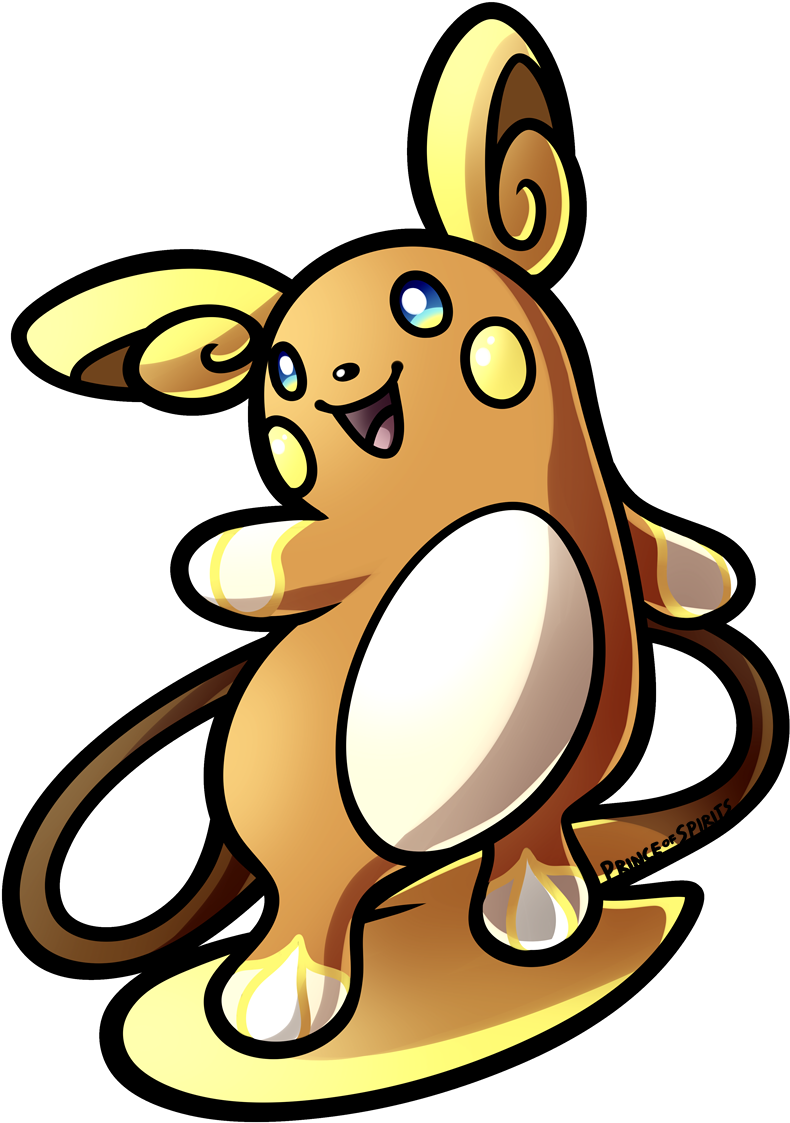 Some More Miscellaneous Alolan Pokemon - Alolan Raichu (1020x1200), Png Download