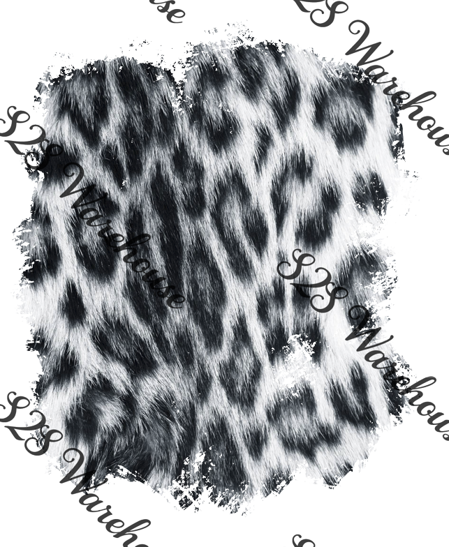 Texture Cheetah Black And White (643x784), Png Download