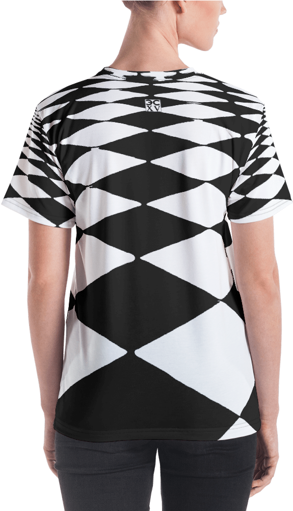 Black And White Checkered Floor Old Style (1000x1000), Png Download