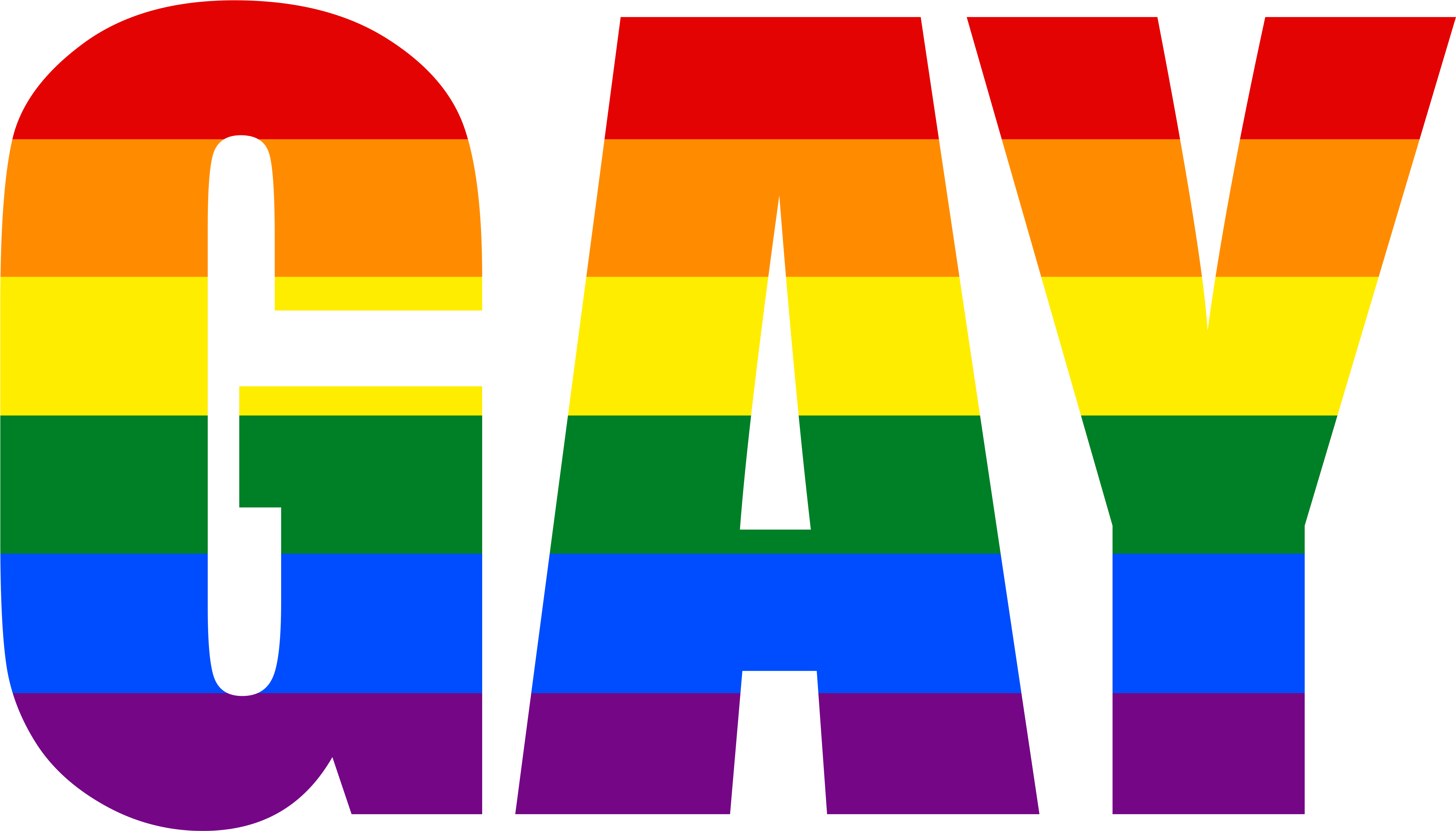 Gay Pride Flag Png - Gay Font Png (5000x3000), Png Download