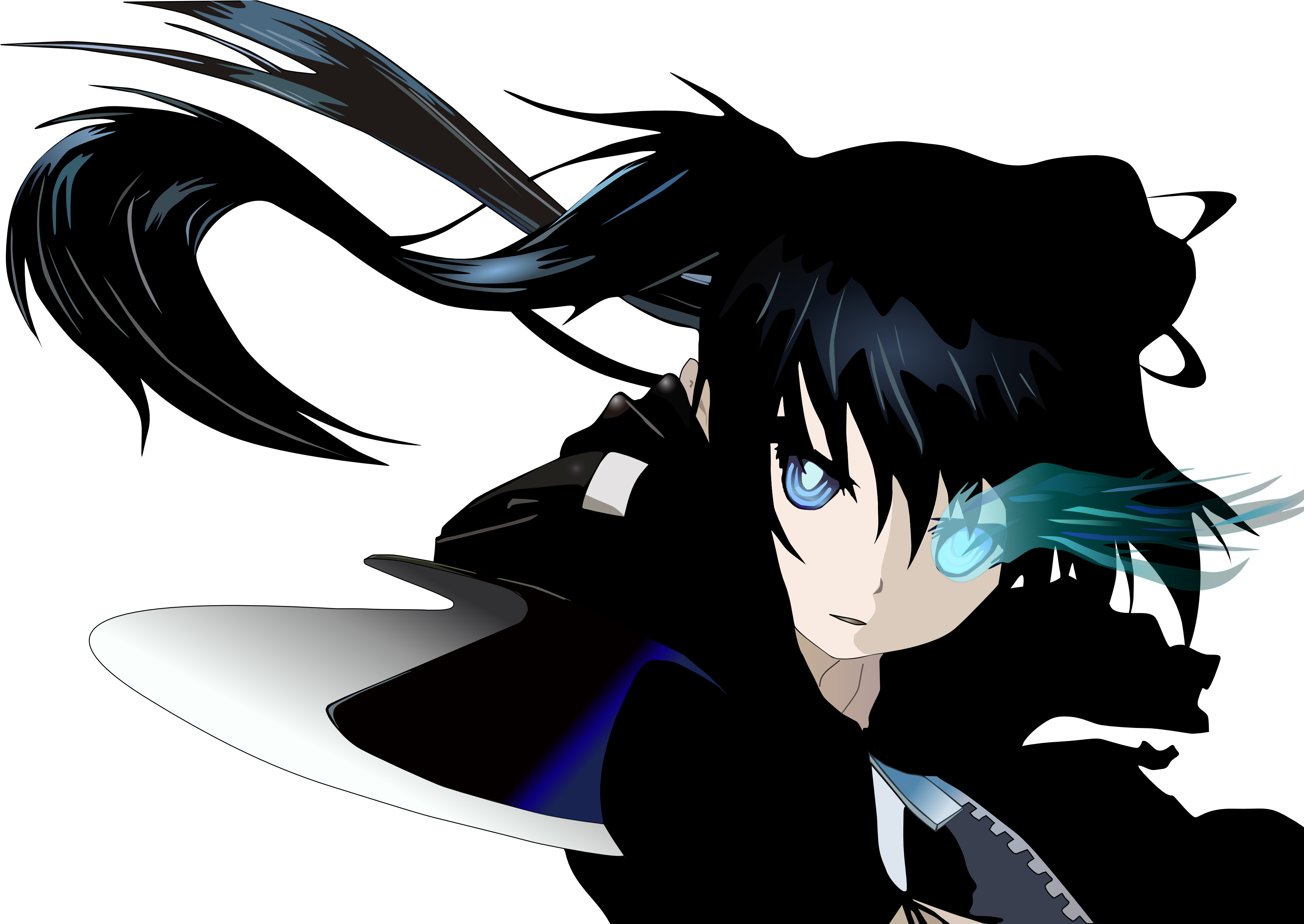 Do You Think Nintendo Will Show Metroid Prime 4 Before - Black Rock Shooter Vector (3600x2544), Png Download