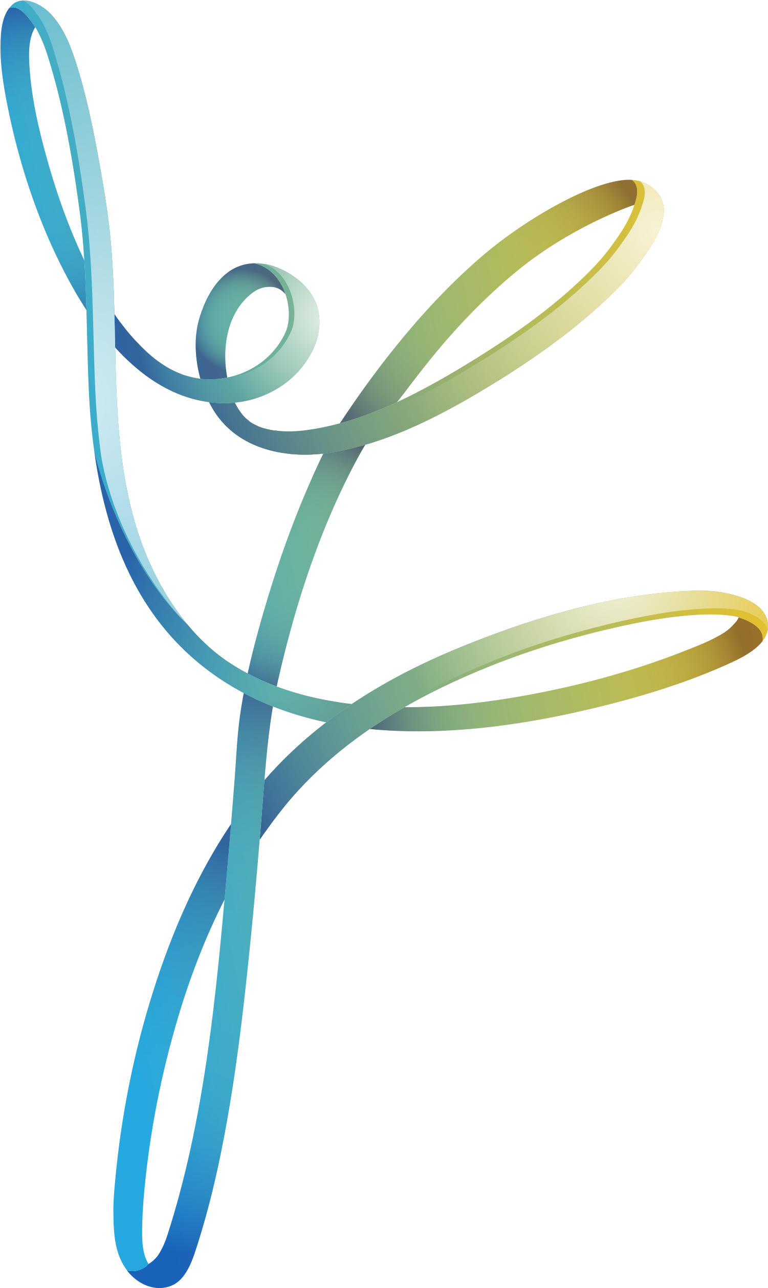 Png Transparent Ribbon Art Euclidean Blue Gradient - Fitas Dança Png (1550x2566), Png Download