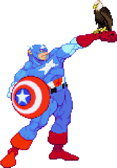 0 Replies 0 Retweets 2 Likes - Marvel Vs Capcom Captain America Gif (500x621), Png Download
