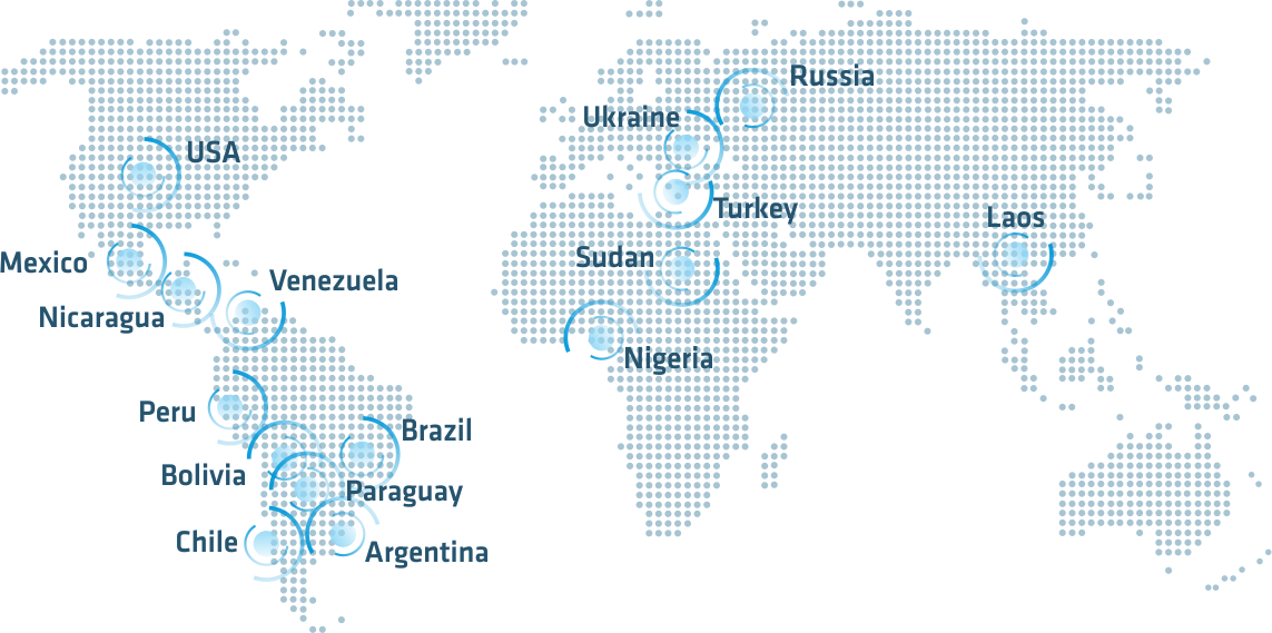 Pivots/linear Monitored A Year - Map (1143x569), Png Download