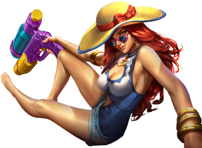 Free Png Download Miss Fortune Png Images Background - Miss Fortune Pool Party Cosplay (850x502), Png Download