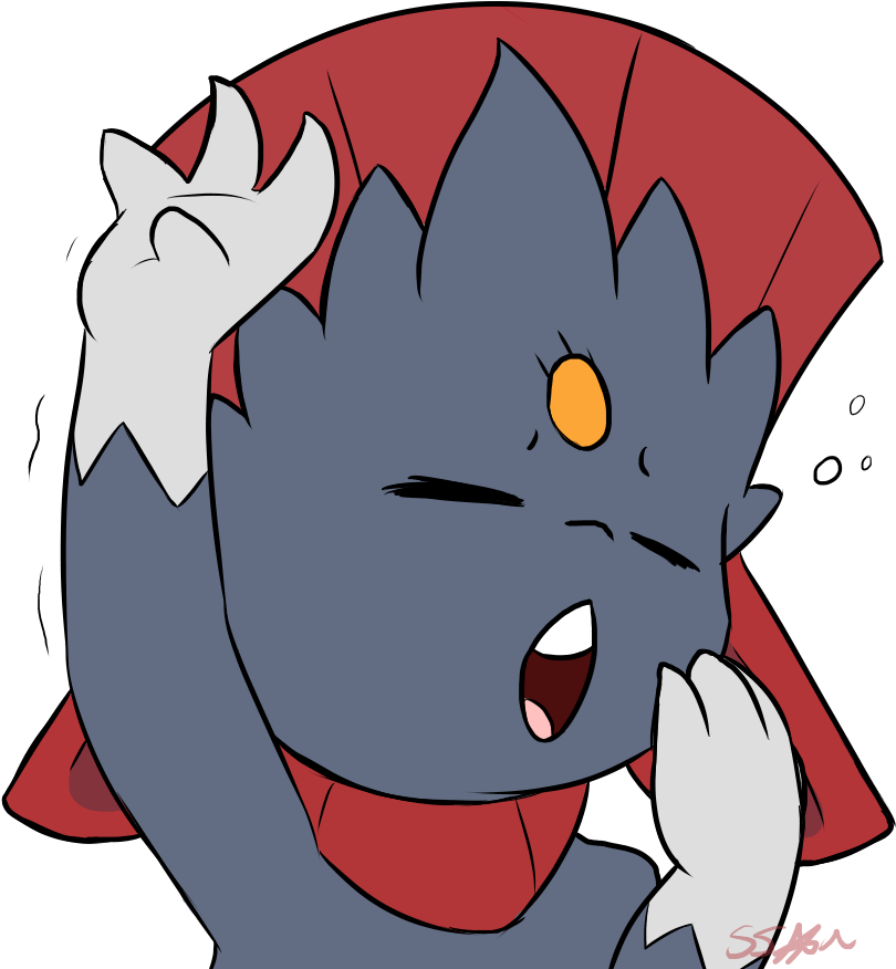 Yawning Weavile - National Bookstore (834x900), Png Download