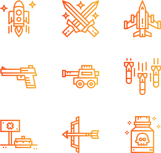 Weapons - Colorfulness (600x564), Png Download