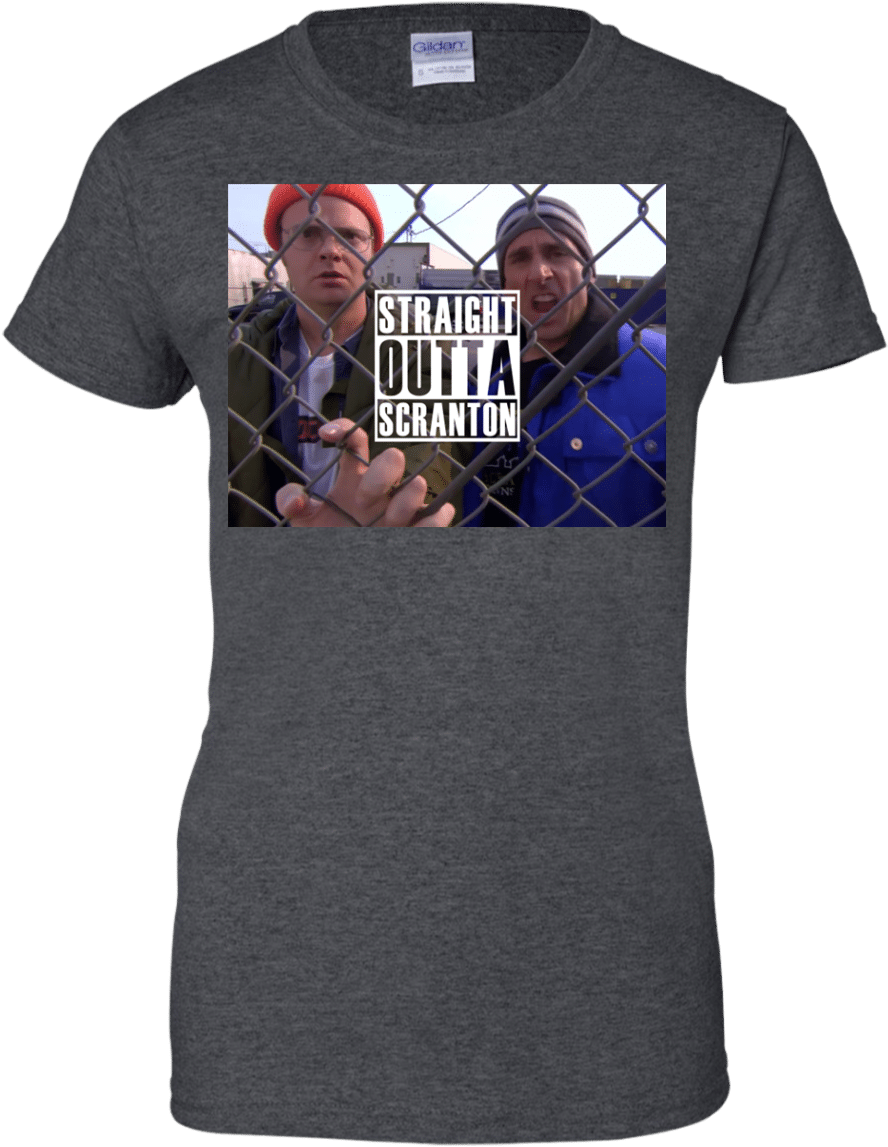 Straight Outta Scranton Shirt, Long Sleeve, Sweater - Sticker (1155x1155), Png Download