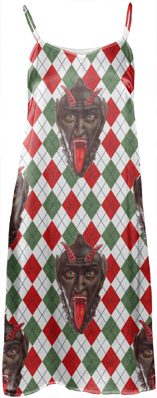 Slip Dress - Pattern (400x821), Png Download