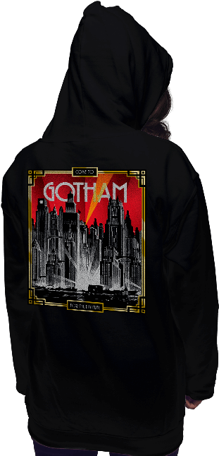 Visit Gotham - Shirt (650x650), Png Download