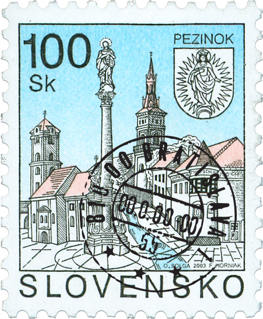 Pezinok - Postage Stamp (537x651), Png Download