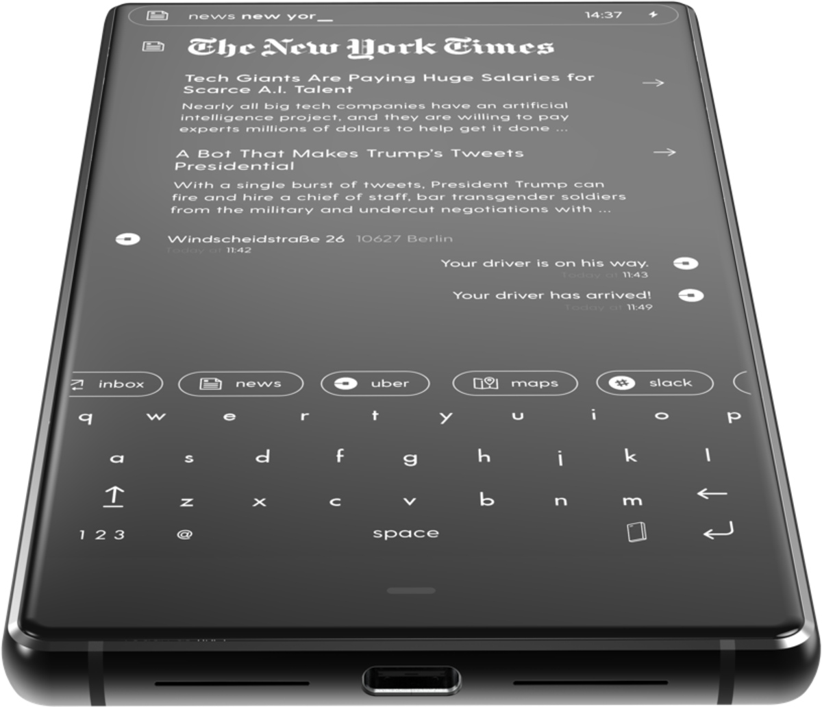 Front - 5b50815d - Minimalist Phone (1200x1032), Png Download