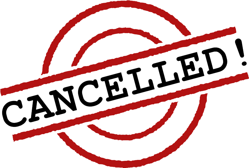 Canceled Png - Sports Day Cancelled (866x543), Png Download