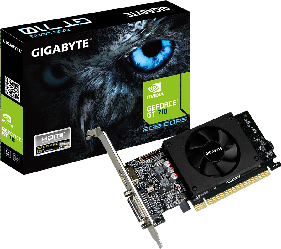 Gigabyte Geforce Gt 710 2gb Ddr5 (1000x1000), Png Download