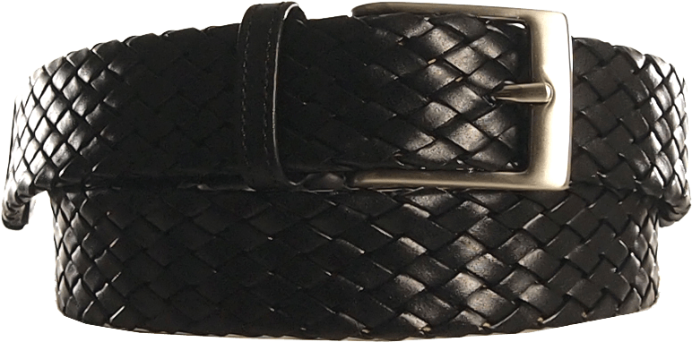 34 Mm Tubular Weave Belt Black Mens Belts 72 Smalldive - Belt (1024x1027), Png Download