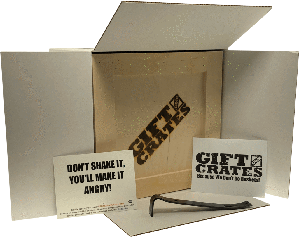 Gift Crate With Note - Box (1024x1024), Png Download