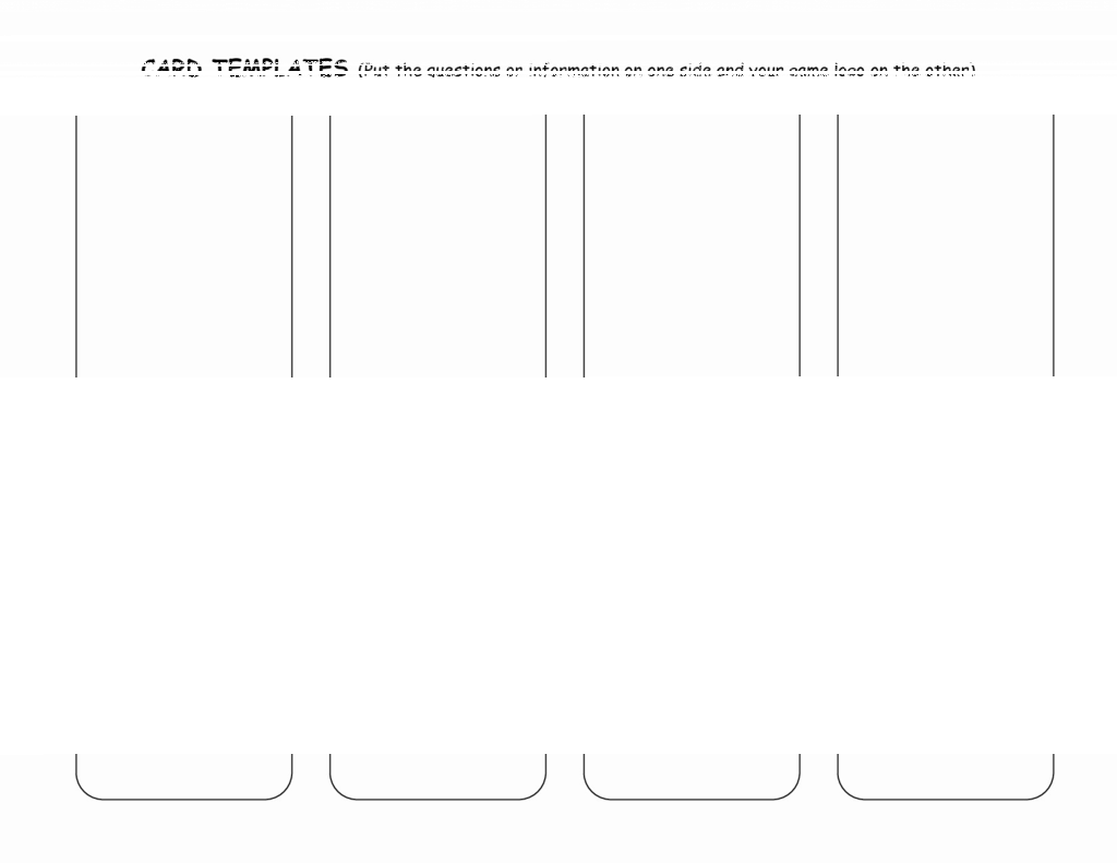 Card Template Word Complete - Parallel (1024x791), Png Download