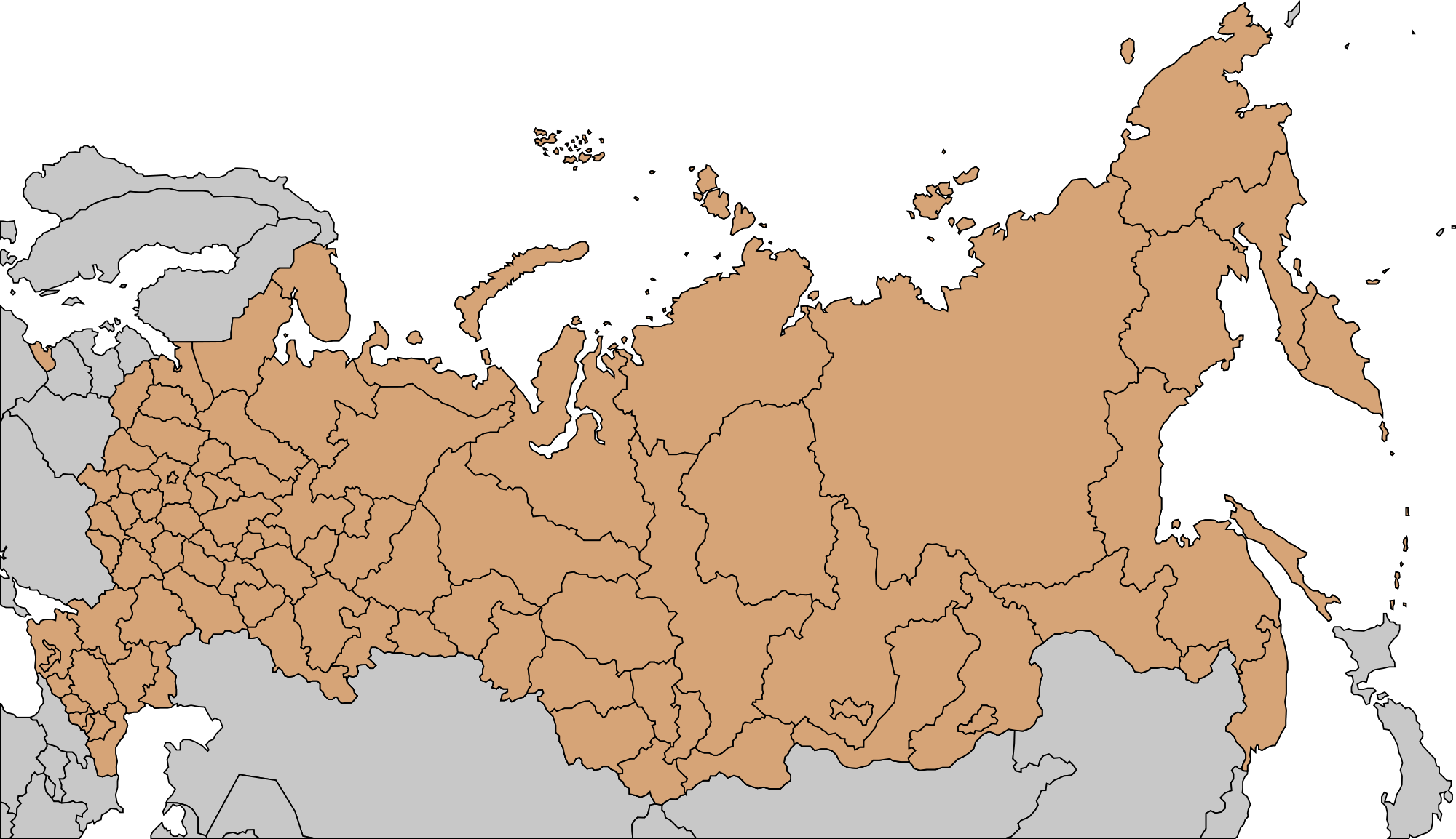 Open - Map Of Russia In 1989 (2000x1154), Png Download