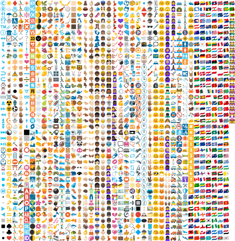 775922 Sheet Twitter 20 16 Oct 2018 - Emoji Data Sheet_apple_64 Png (820x820), Png Download