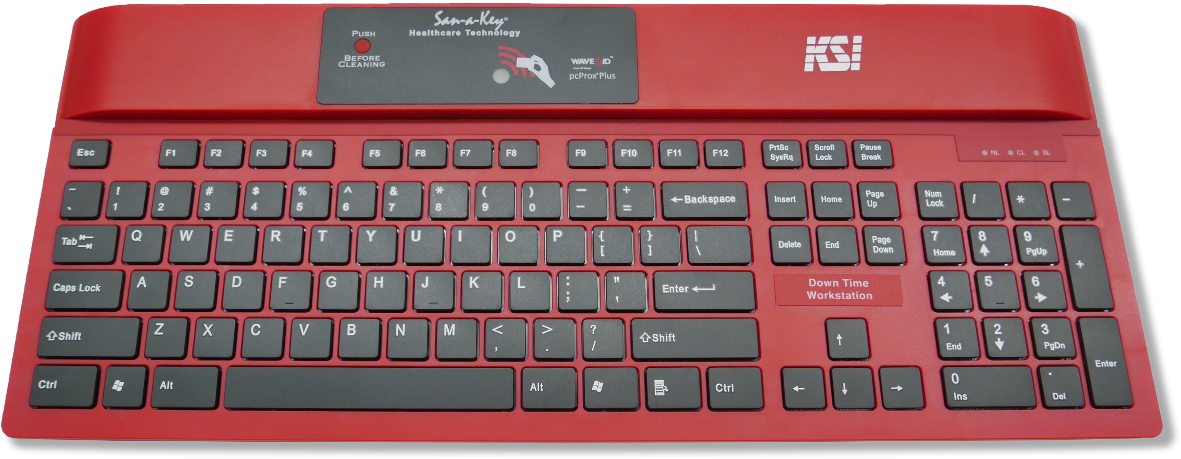 Ksi-1700 Codered Downtime Clinical Workstation Keyboard - Keyboard (3955x1571), Png Download