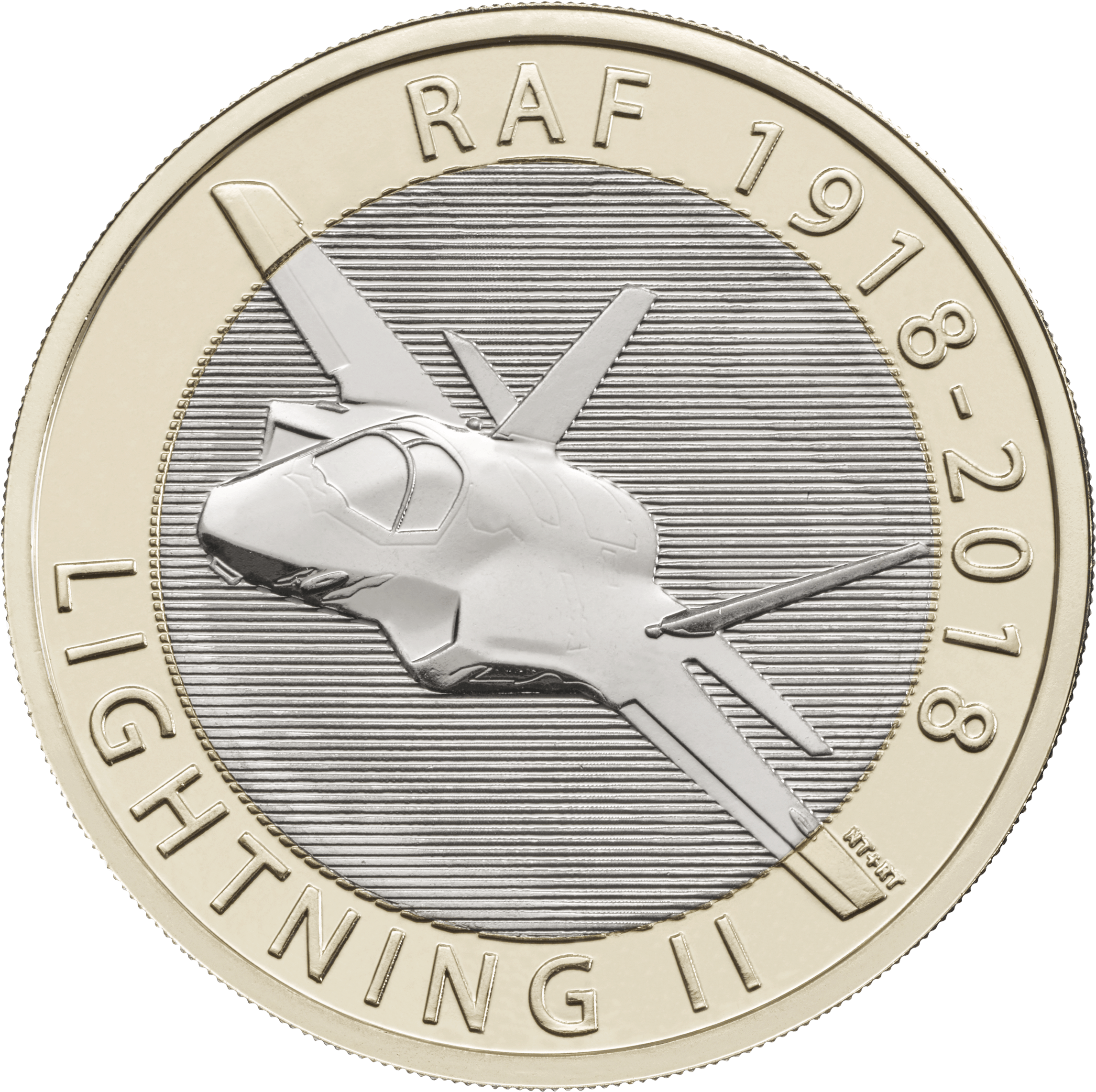 The Raf Centenary 2018 Lightning Ii Uk £2 Bu Coin Pack - Raf 2 Pound Coin (2291x2291), Png Download