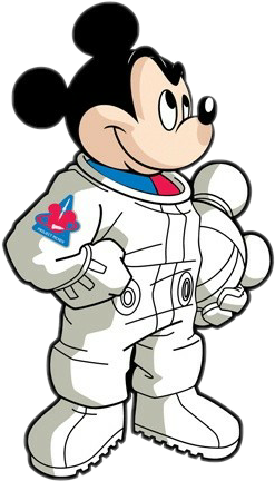 Popular - Mickey Astronaut Coloring Page (247x432), Png Download