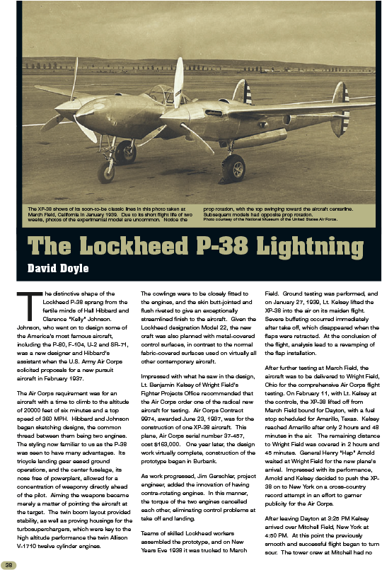 Air5 The Lockheed P-38 Lightning - Lockheed Xp 38 (960x1209), Png Download