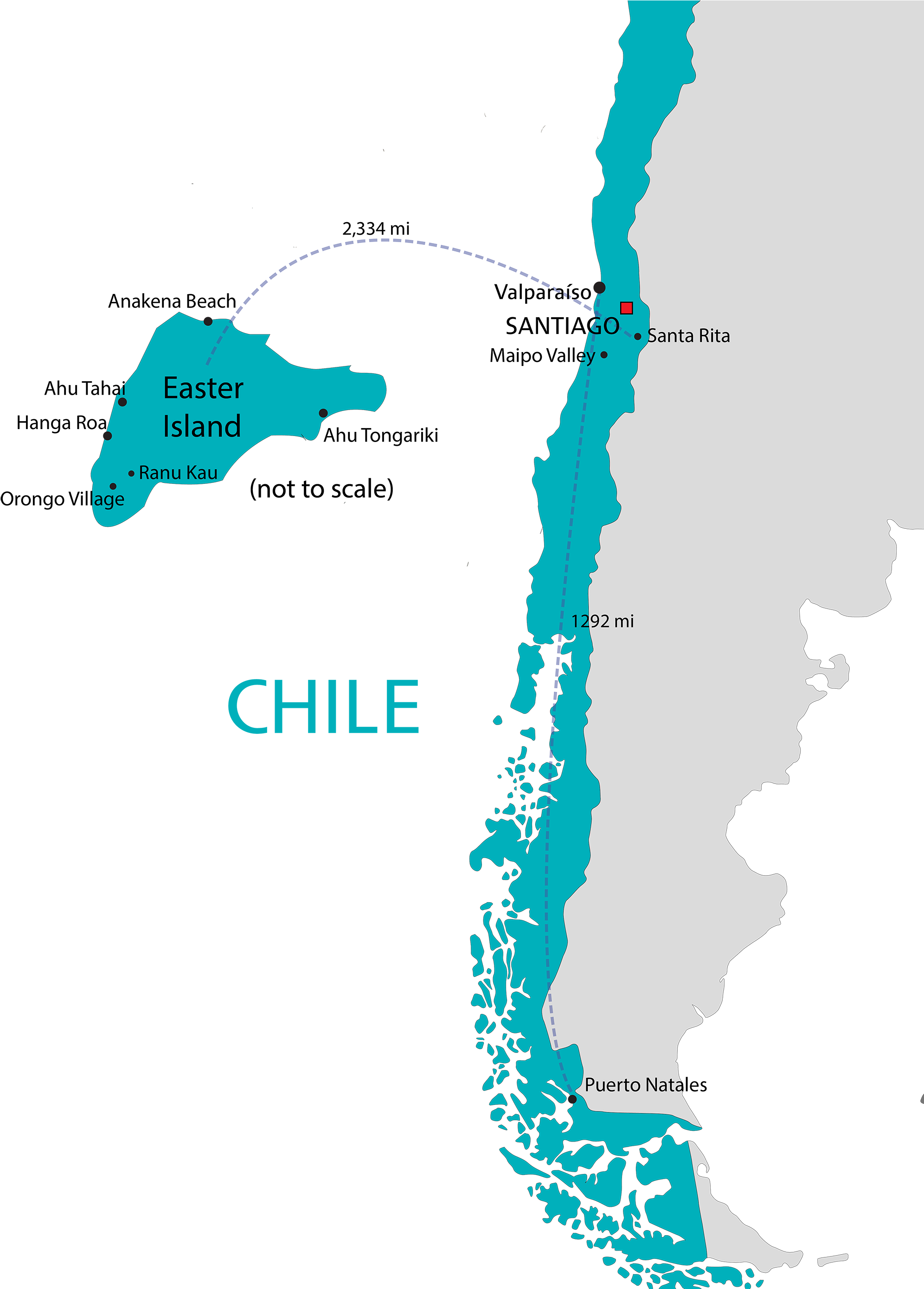 Map Of Chile South America Zoomed The Fund For American - Chile South America (2000x2778), Png Download