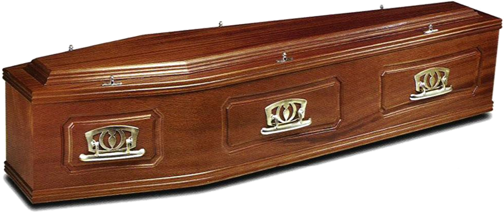 Solid Mahog%2c Raised Lid%2c Routered Pannel - Coffin Png (1039x441), Png Download