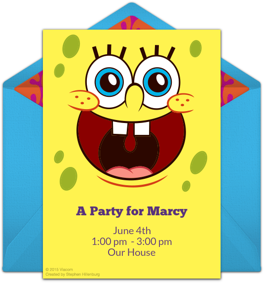 Get Free Printable Spongebob Invitations From Nickelodeon - Thank You For Coming To Our Assembly (650x650), Png Download