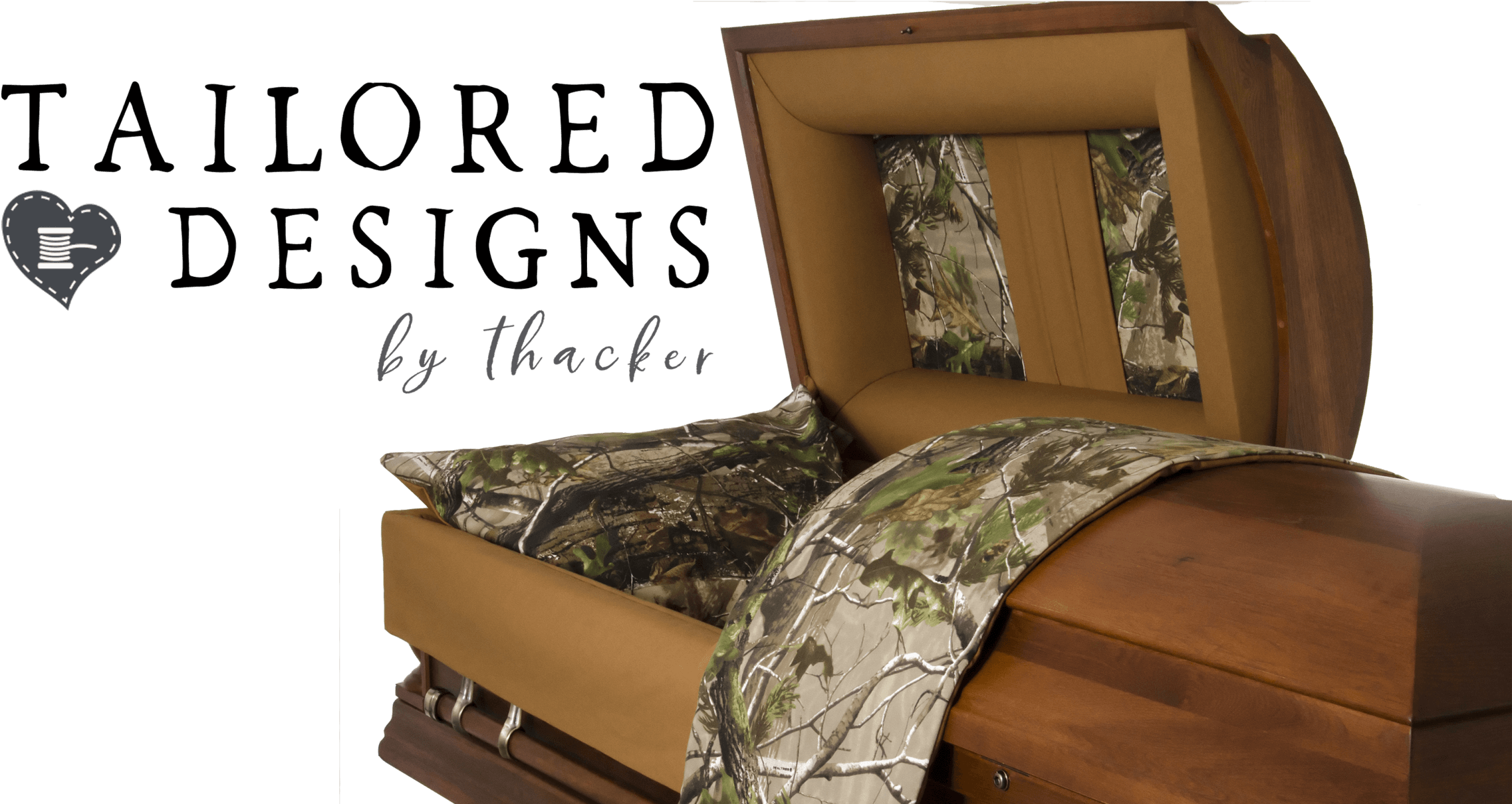 Image Of A Tailored Designed Casket By Thacker Caskets - Design (2340x1237), Png Download