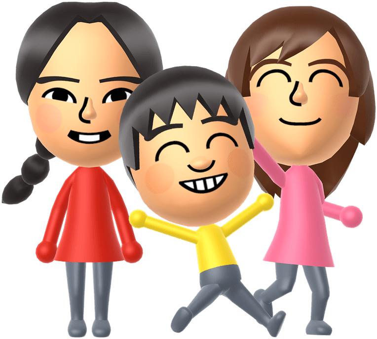 Xiaotong, Ji-hoon And Rie - Mii Nintendo (800x779), Png Download