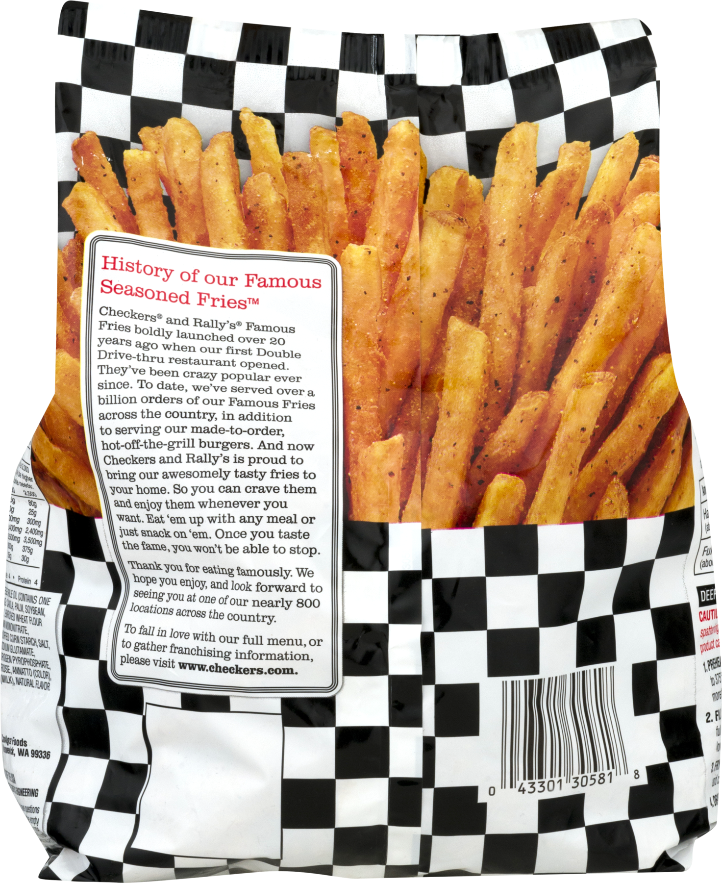 Checkers Fries Cooking Instructions (1800x1800), Png Download