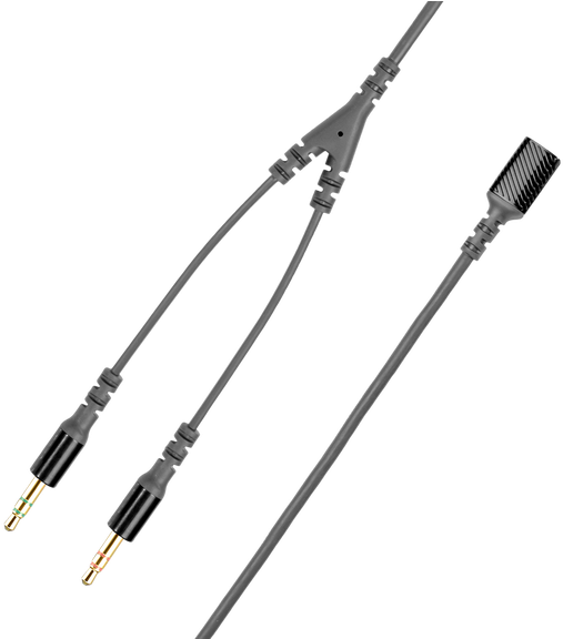 8 Pin To Dual 3.5 Mm Cables (1000x575), Png Download