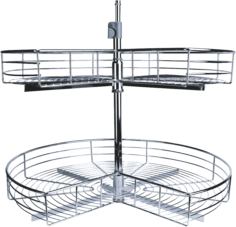 Lowes Bathroom Cabinet Knobs - Kidney Lazy Susan Wire (1000x1000), Png Download