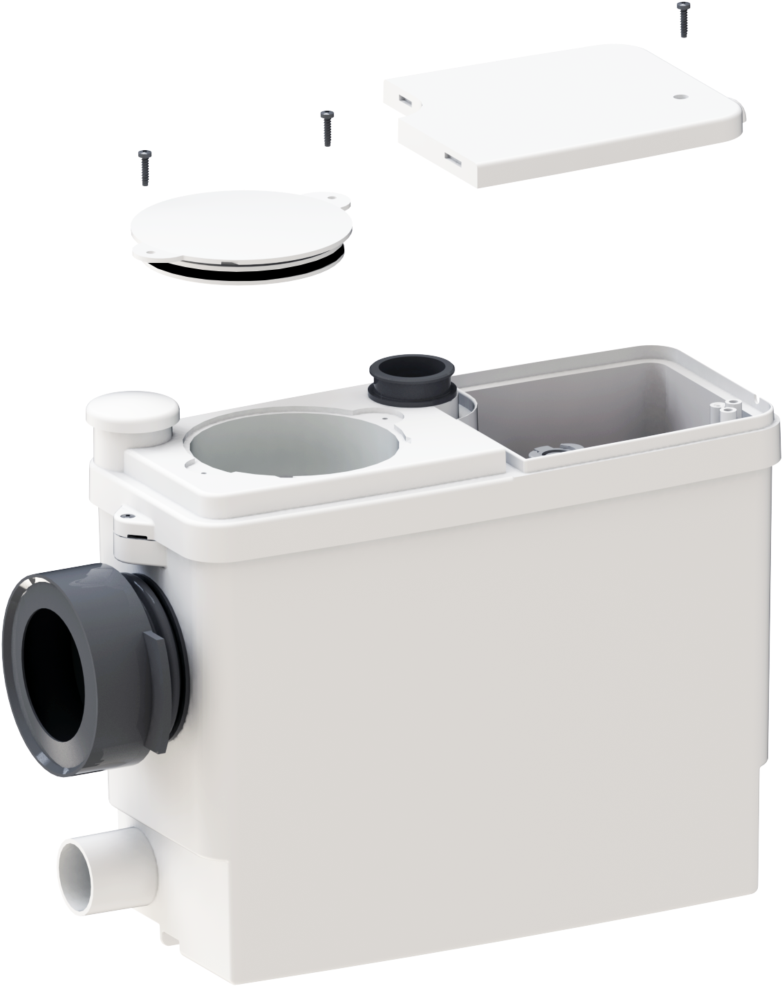 Lowes Upflush Toilet - Broyeur Salle De Bain (1340x1546), Png Download