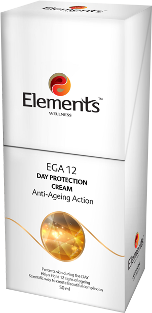 Ega 12 Day Protection Cream Anti Ageing Action - New Products Of Elements Wellness (600x700), Png Download
