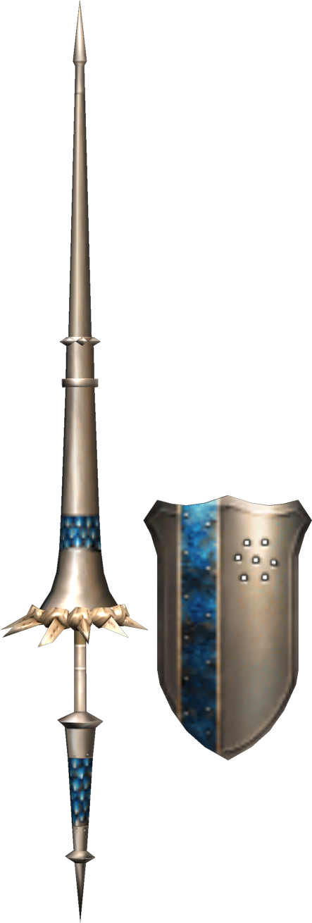 Weapon309 - Monster Hunter Knight Lance (443x1310), Png Download