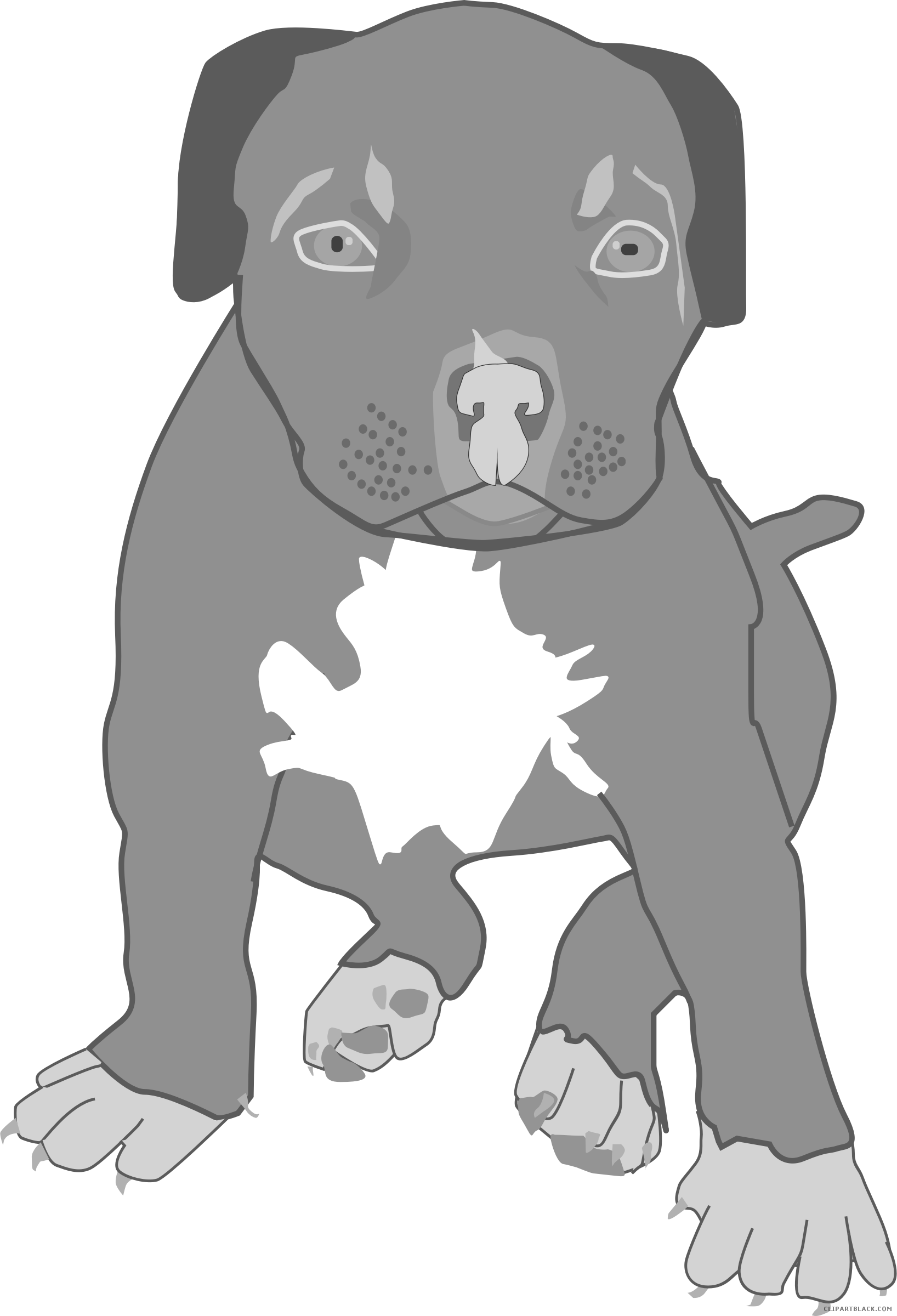 Pit Bull Clipart Kawaii - Caderno De Pitbull (1636x2400), Png Download