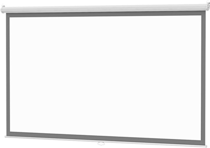 Da-lite® 36453 Manual Model B Projection Screen - Manual Screen (800x539), Png Download