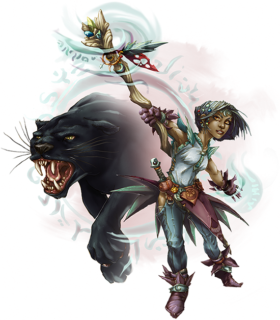 At The Crossroads Of Faith And Spirit You Will Find - Female Halfling Dnd (550x700), Png Download